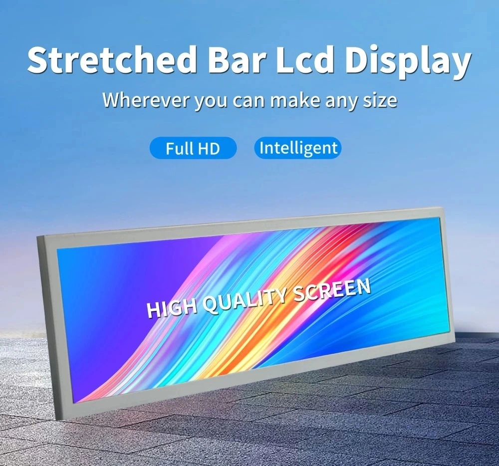 18.6inch Stretch Bar LCD Display Advertising Screens