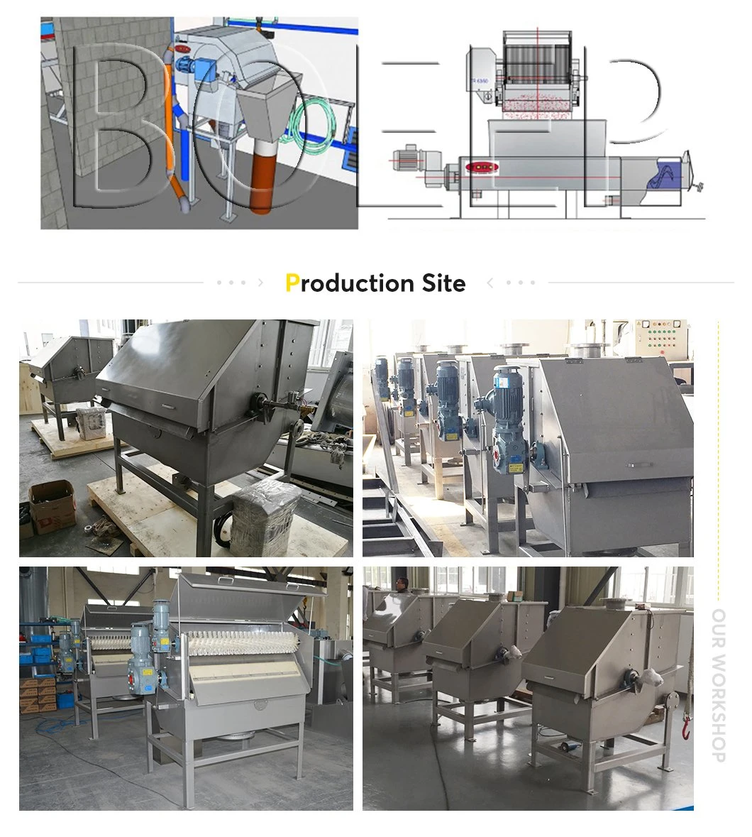 Dyeing Wastewater Treatment Plant Solid Liquid Separation Rotary Drum Filter Screen